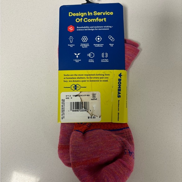 Women’s Bombas Ankle Socks - size Medium - Picture 3 of 3